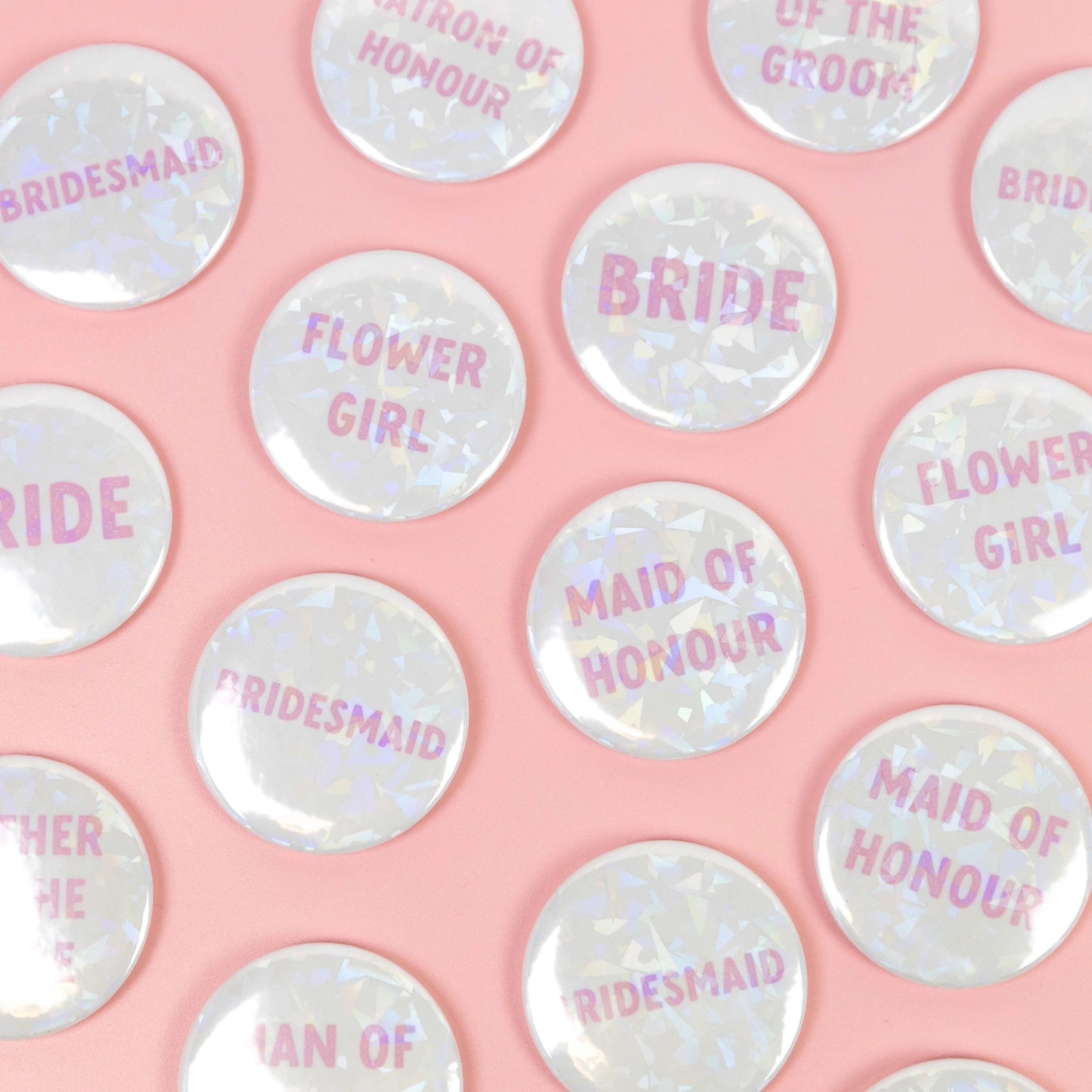 Holographic Mother of the Bride Badge