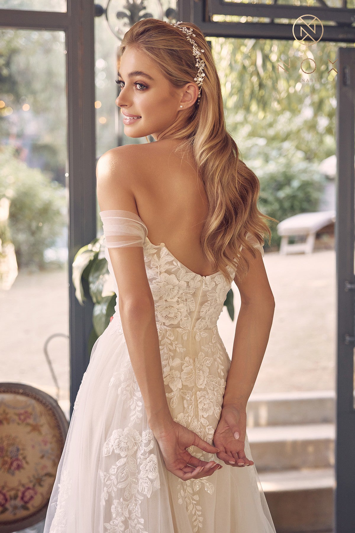 Antill Floral Lace Wedding Gown - Wedding Gown - Nox Anabel