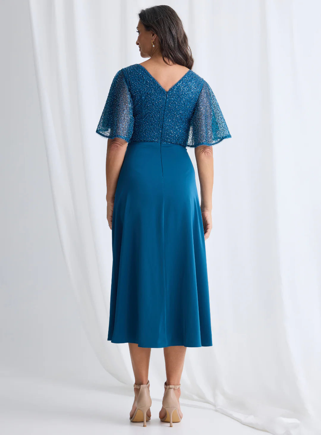 Joyce Flared Midi - Dress - Trellis Lane