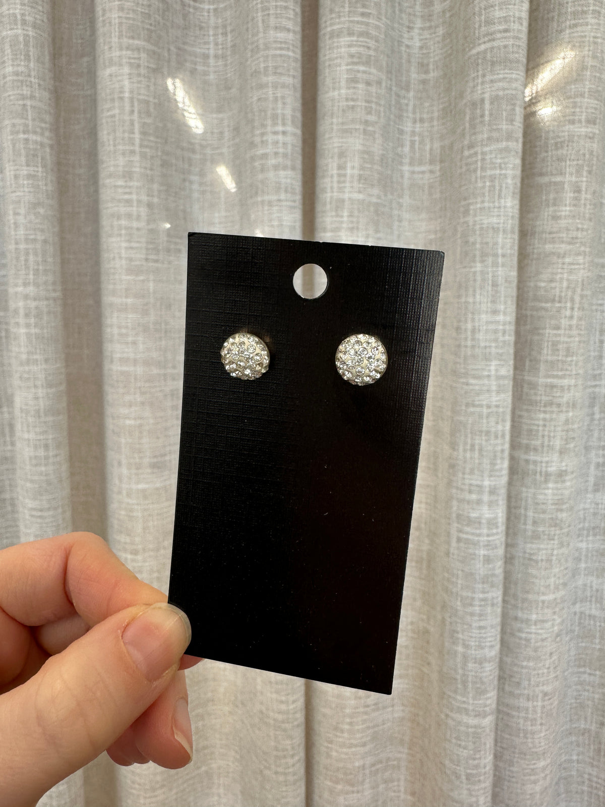 Spotted Crystal Studs Medium