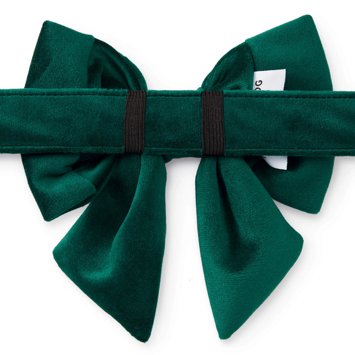 Forest Green Velvet Dog Bow - Giftware - The Foggy Dog