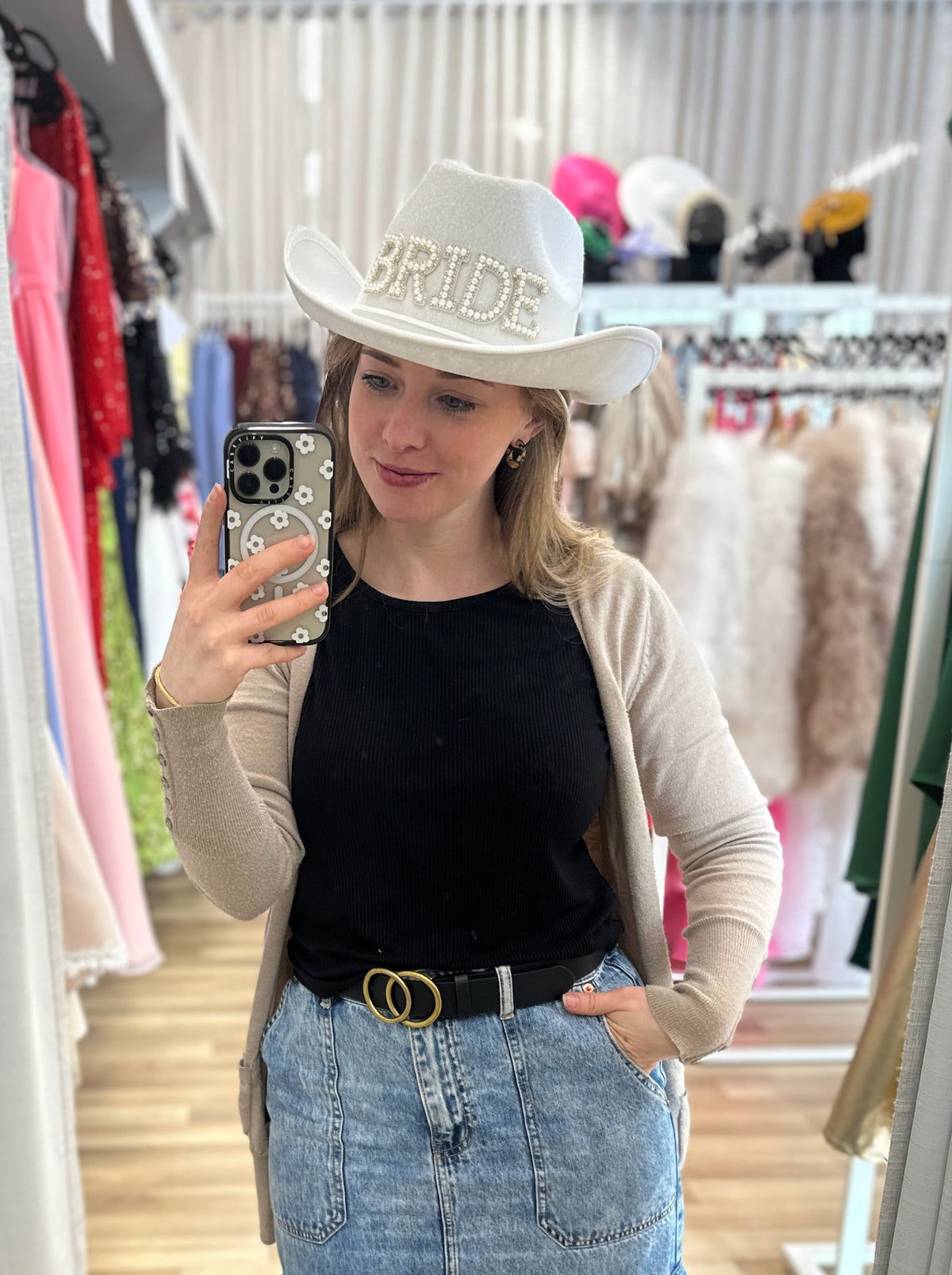 BRIDE Cow Girl Hat - Honey Fawn Boutique