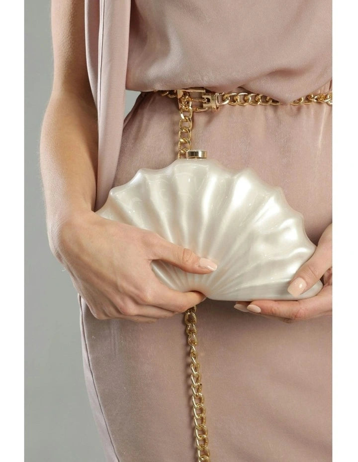 Meri Acrylic Clutch in White - Accessory - Morgan and Taylor