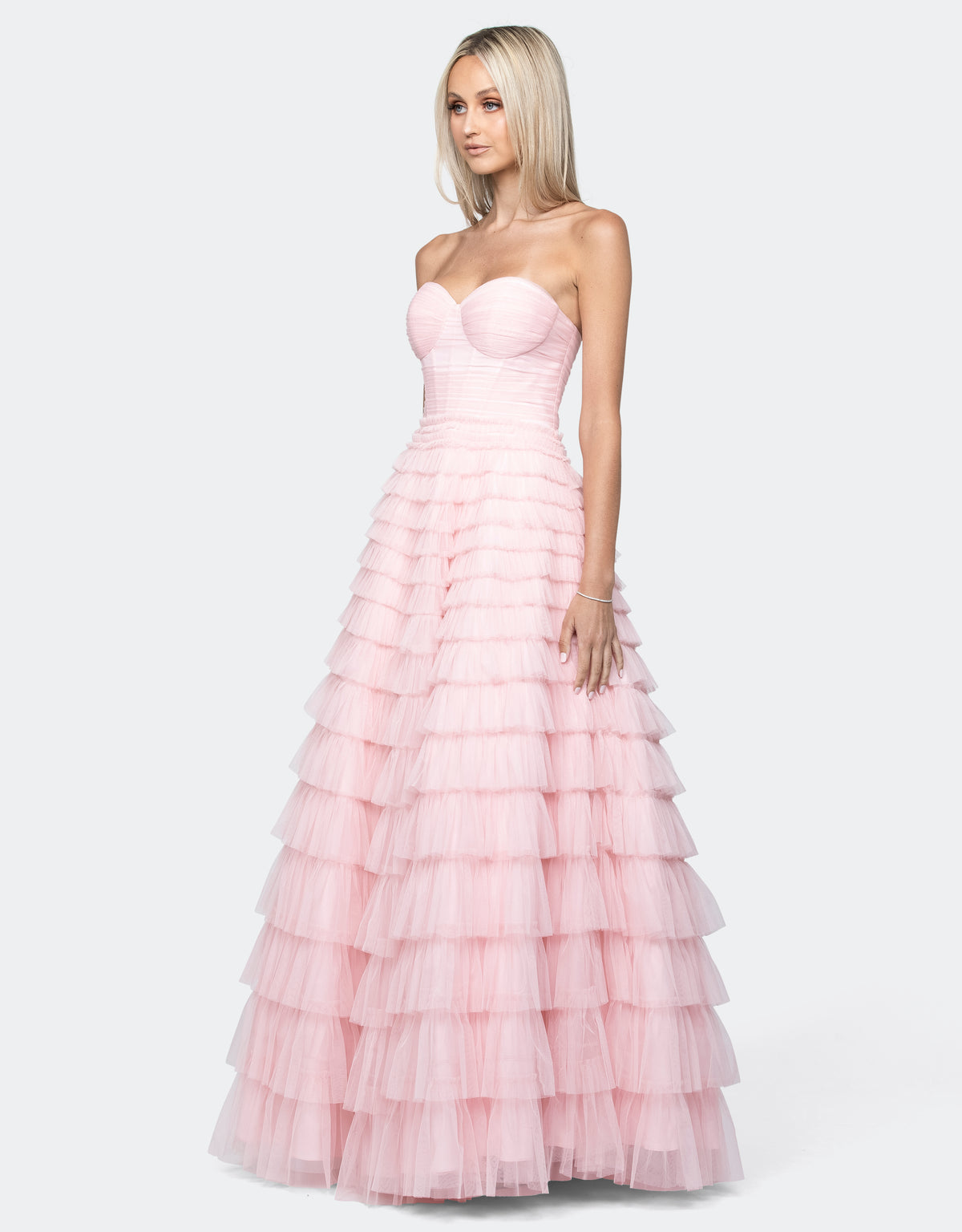 Serenity Sweetheart Strapless Ball Gown - Honey Fawn Boutique