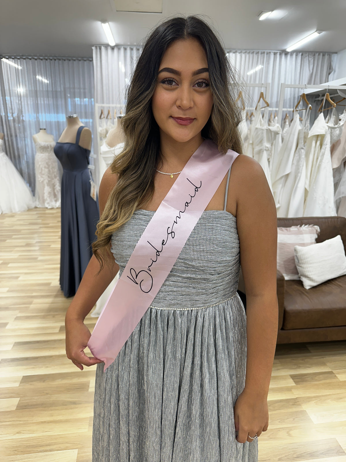 Bridesmaid Light Pink Sash