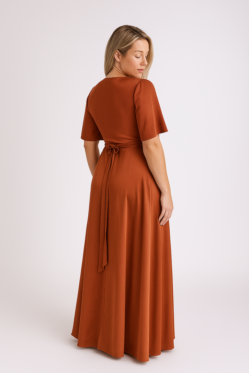 Satin Wrap - Dress - Jacqueline Louise