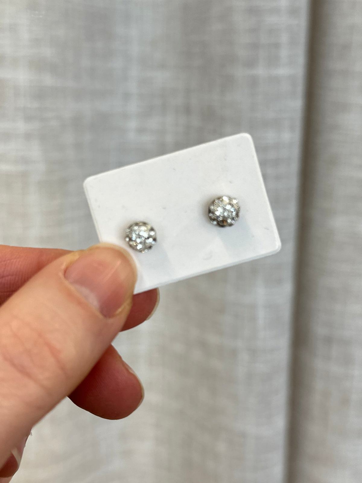 Spotted Crystal Studs Small