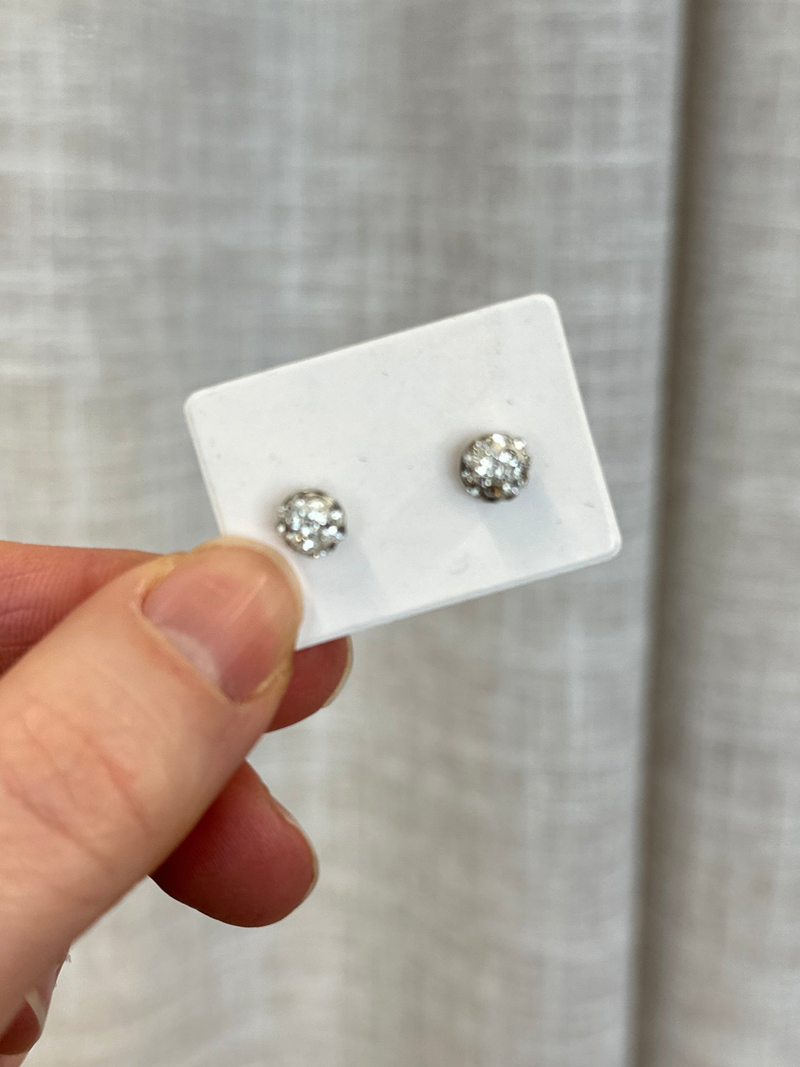Spotted Crystal Studs Small - Jewellery - Honey Fawn