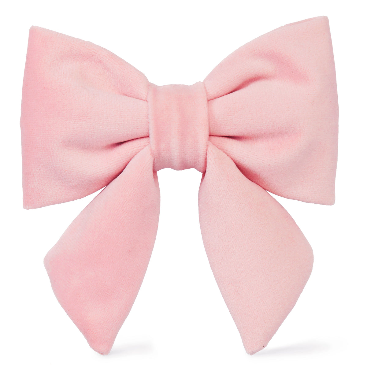 Blush Pink Velvet Dog Bow - Giftware - The Foggy Dog
