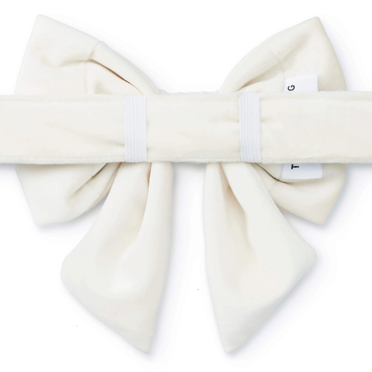 Ivory Velvet Dog Bow - Giftware - The Foggy Dog