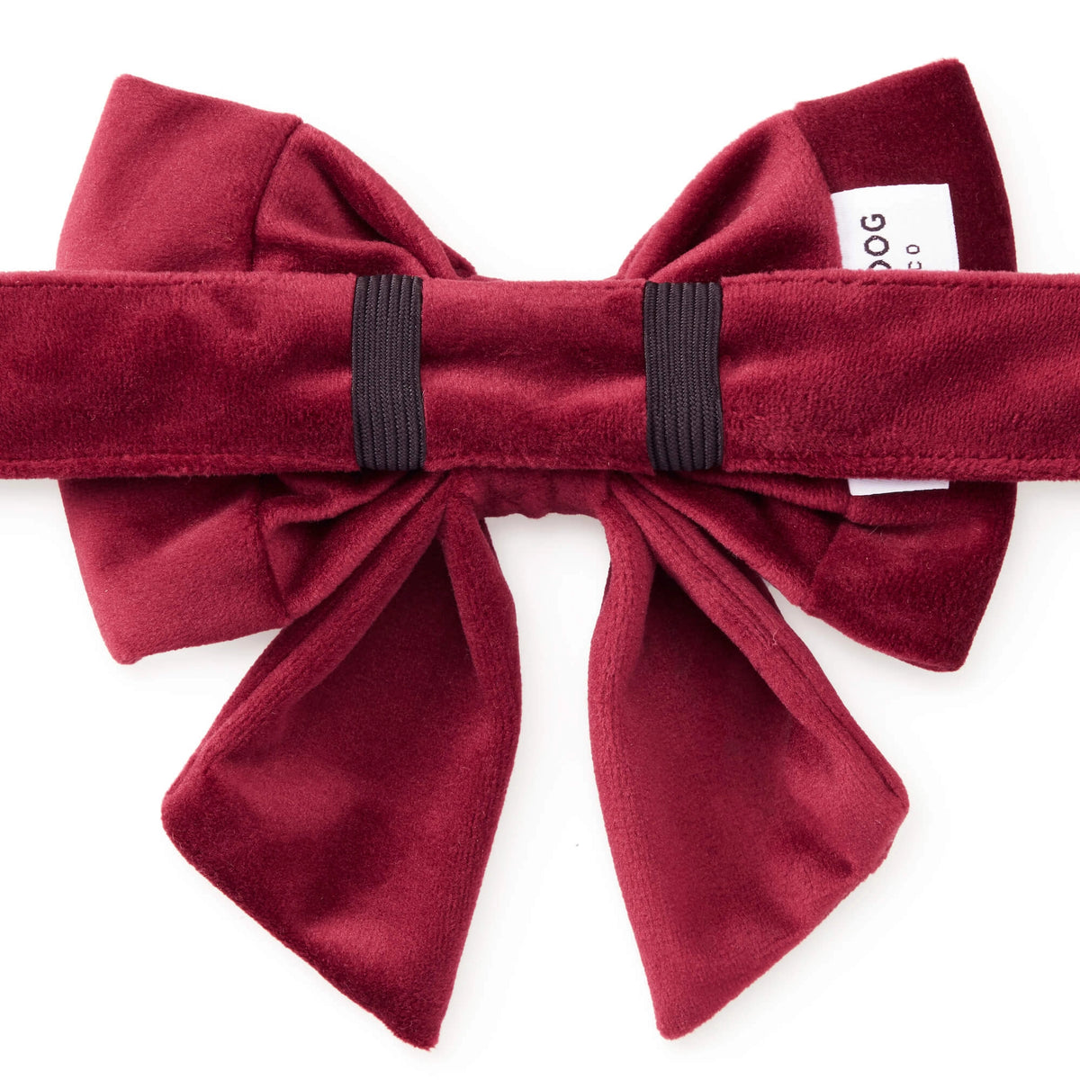 Burgundy Velvet Dog Bow - Giftware - The Foggy Dog