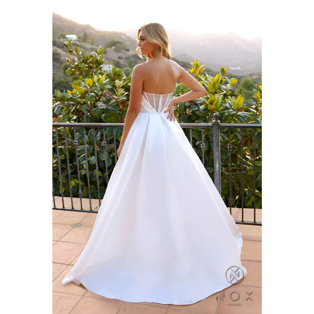 Dior Strapless Corest A-Line Wedding Gown - Wedding Gown - Nox Anabel