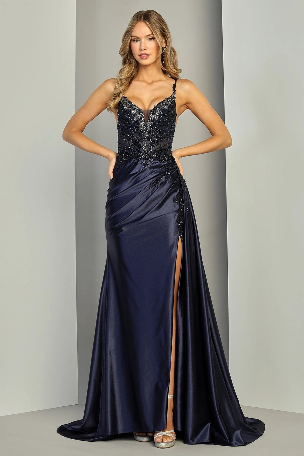 Adora Design Sabrina Gown navy formal dress in US00 sungula