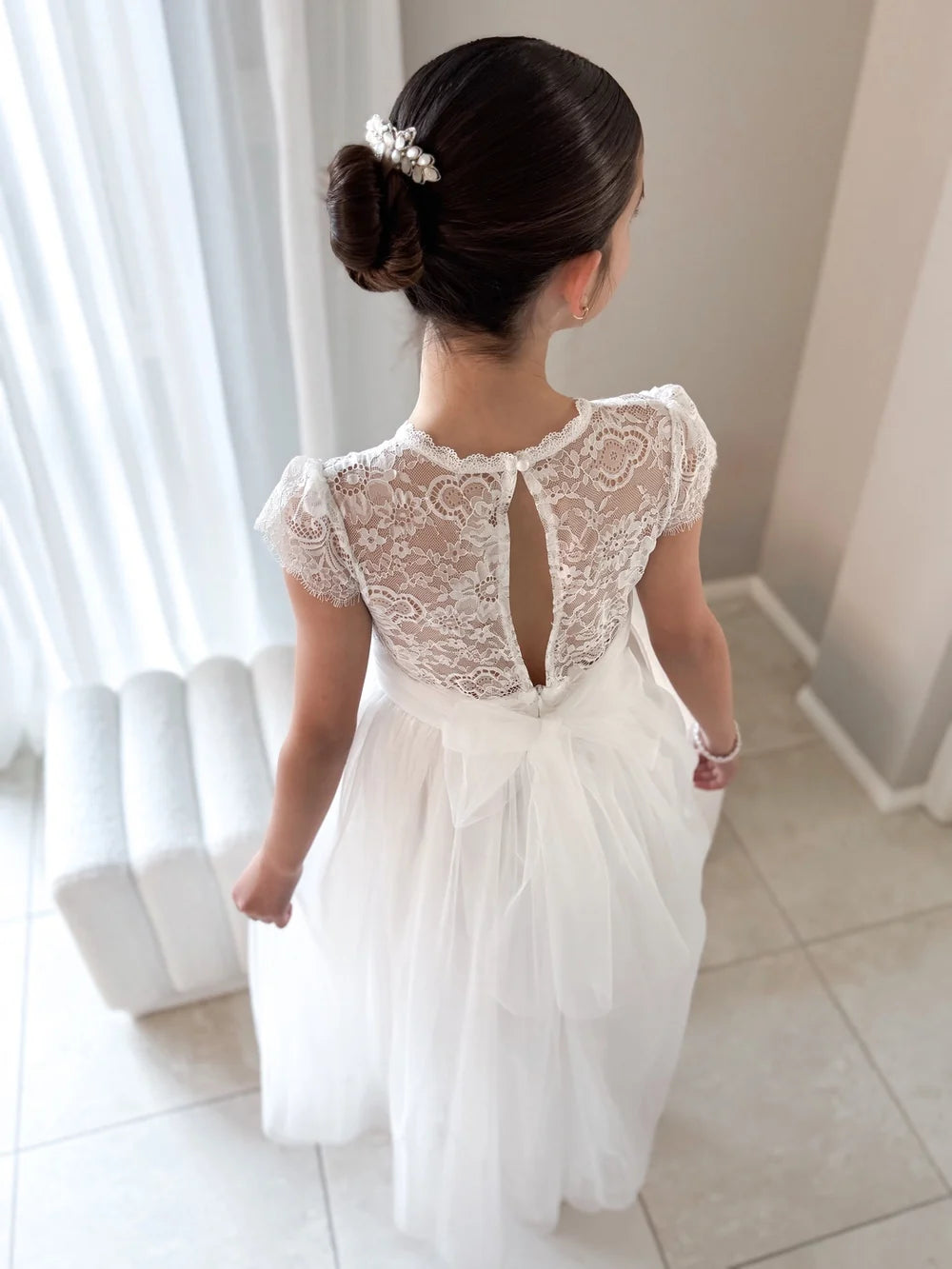 Abby Grace White Lace Dress