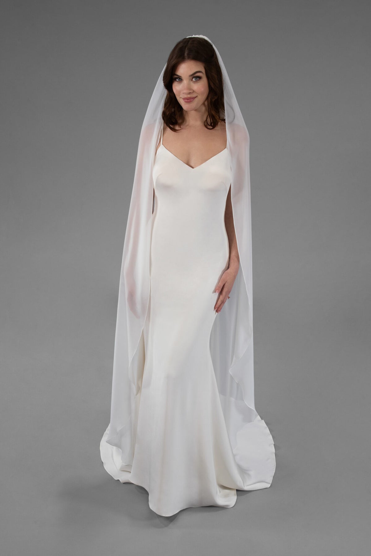 Ainhoa Chiffon Veil - Accessory - Grace and Goddess