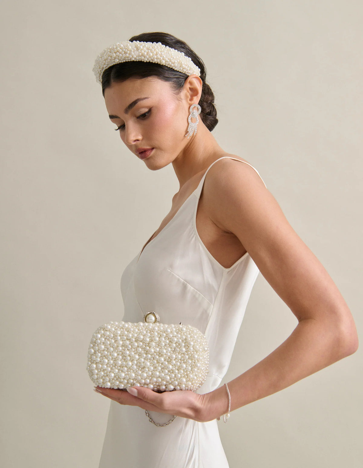 Cosmo Pearl Clutch Bag - Accessory - Lustre and Sage