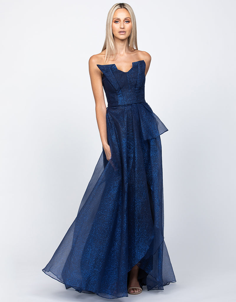 Megan Origami Gown - Honey Fawn Boutique