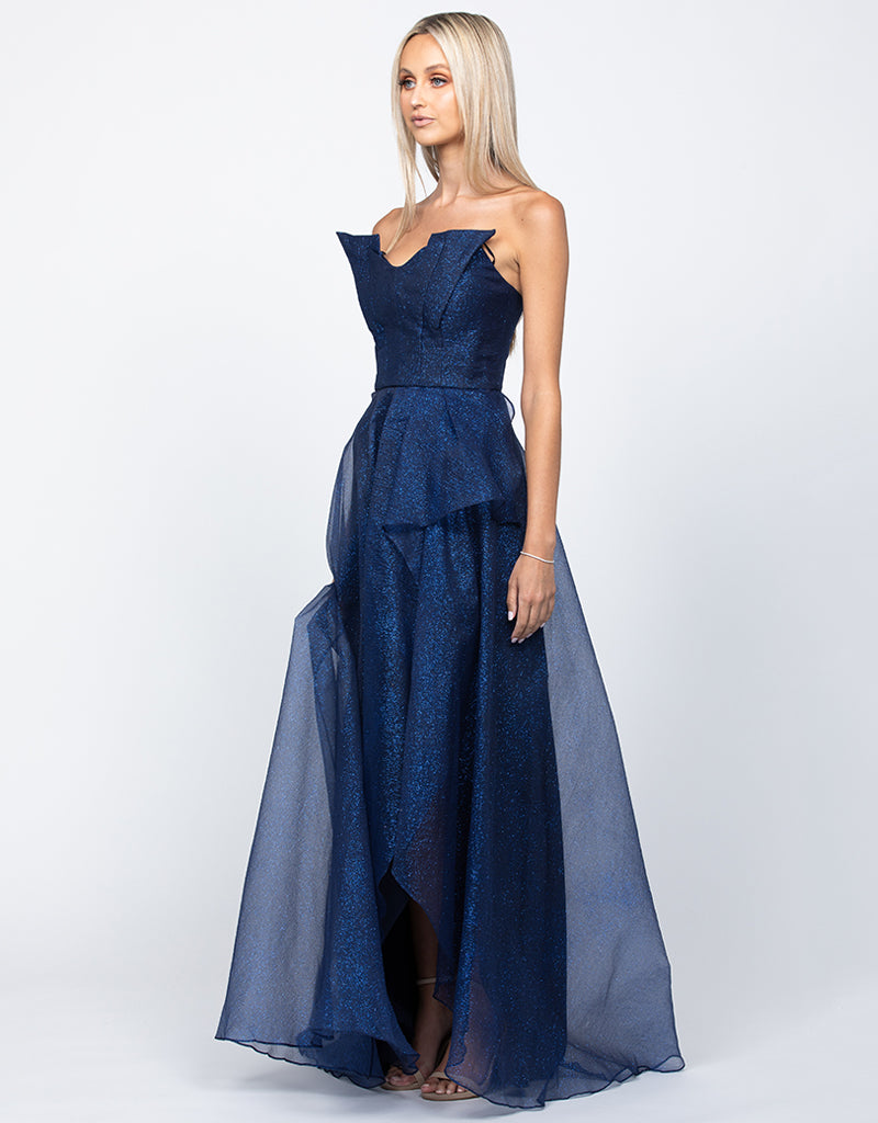 Megan Origami Gown - Honey Fawn Boutique