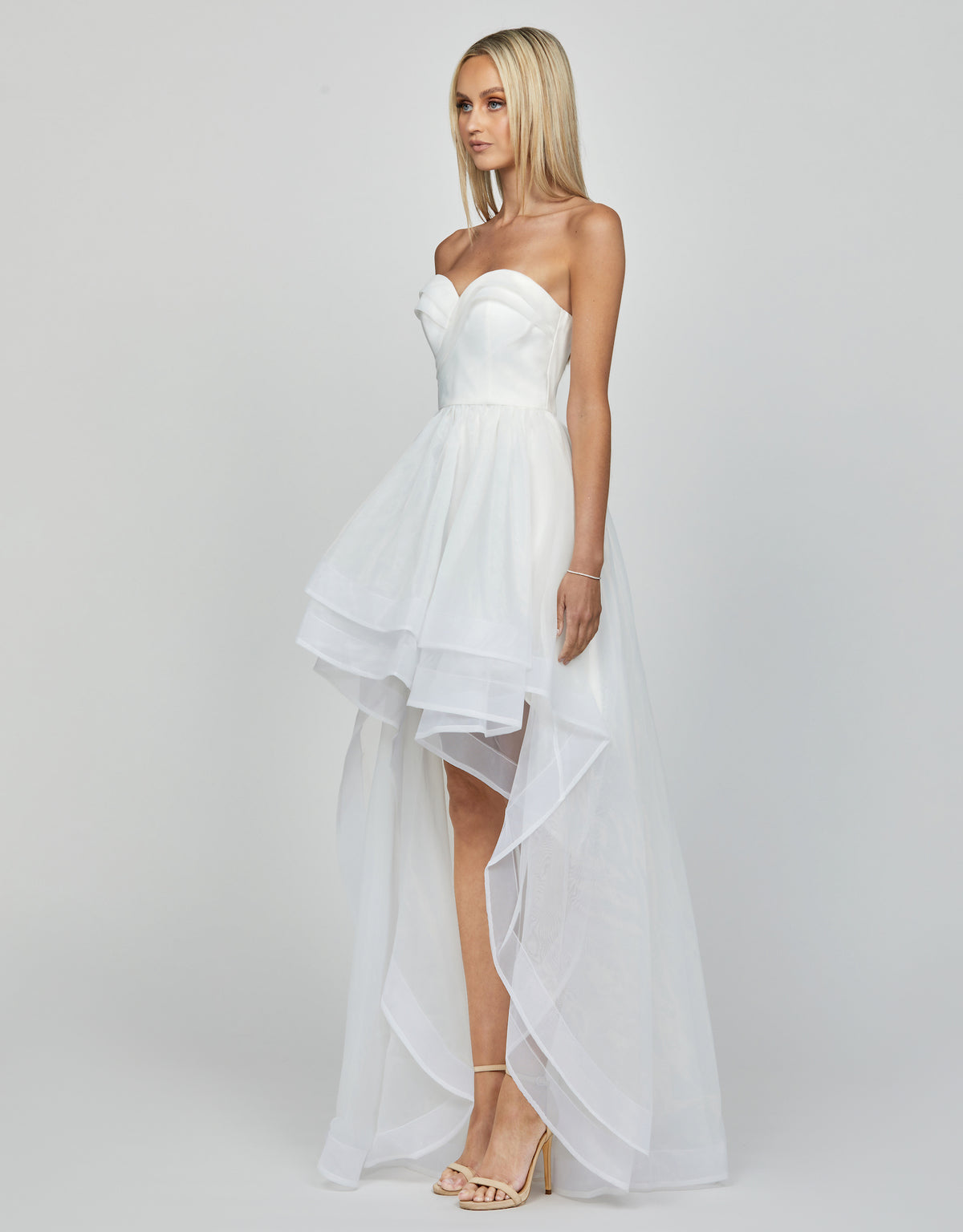 Annaka Sweetheart Hi Low Ball Gown