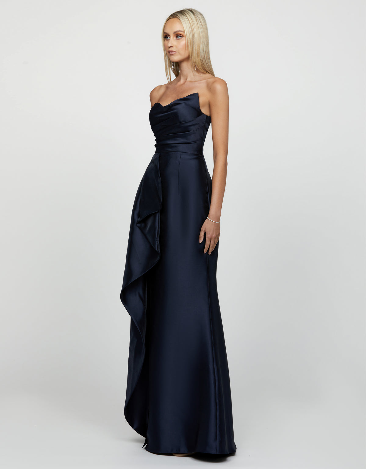 Kasery Asymmetric Gown - Honey Fawn Boutique