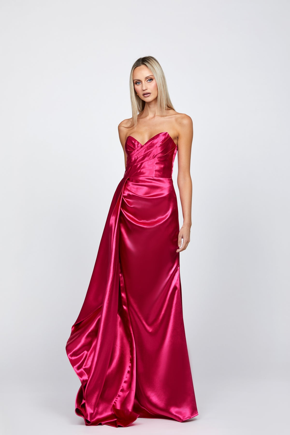 Misha Sweetheart Gown with Sash