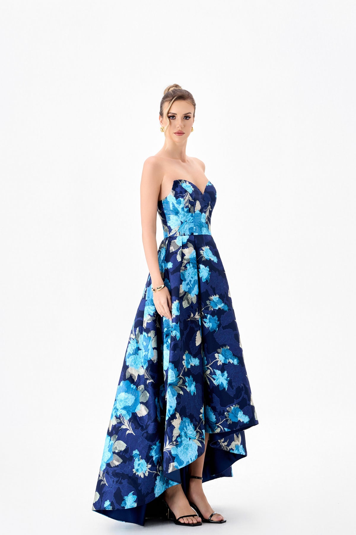 Tanica Strapless Hi-Lo Gown