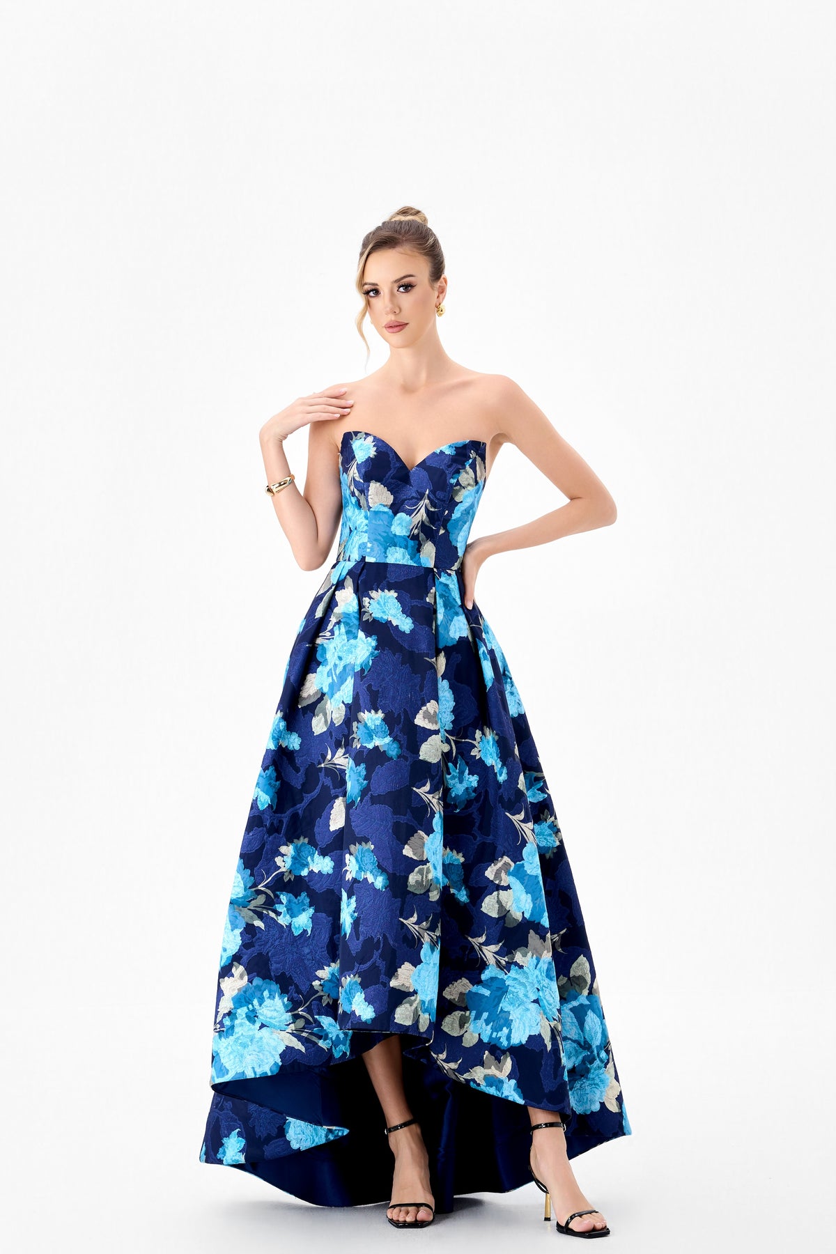 Tanica Strapless Hi-Lo Gown