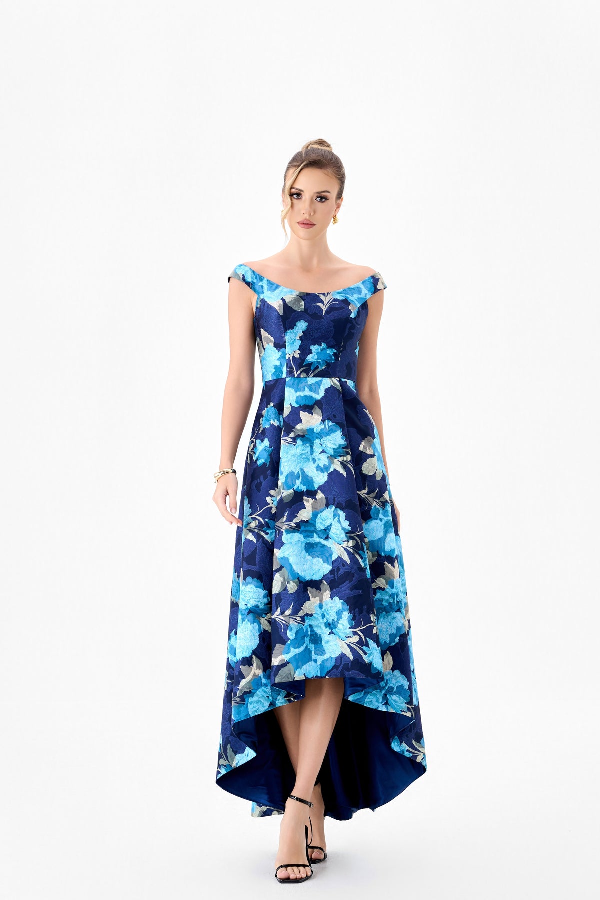 Abida Scoop Neck Hi-Low Dress