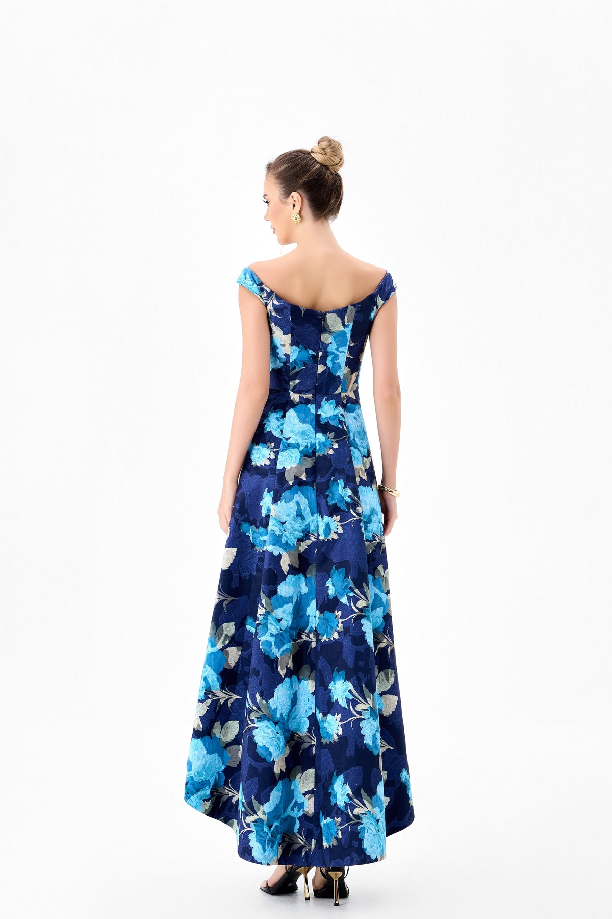 Abida Scoop Neck Hi-Low Dress