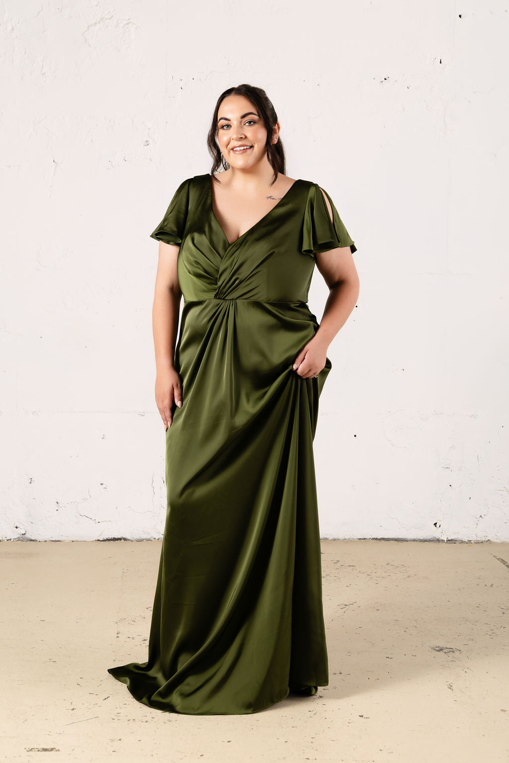 Stevie Satin Dress - Dress - JOUNE