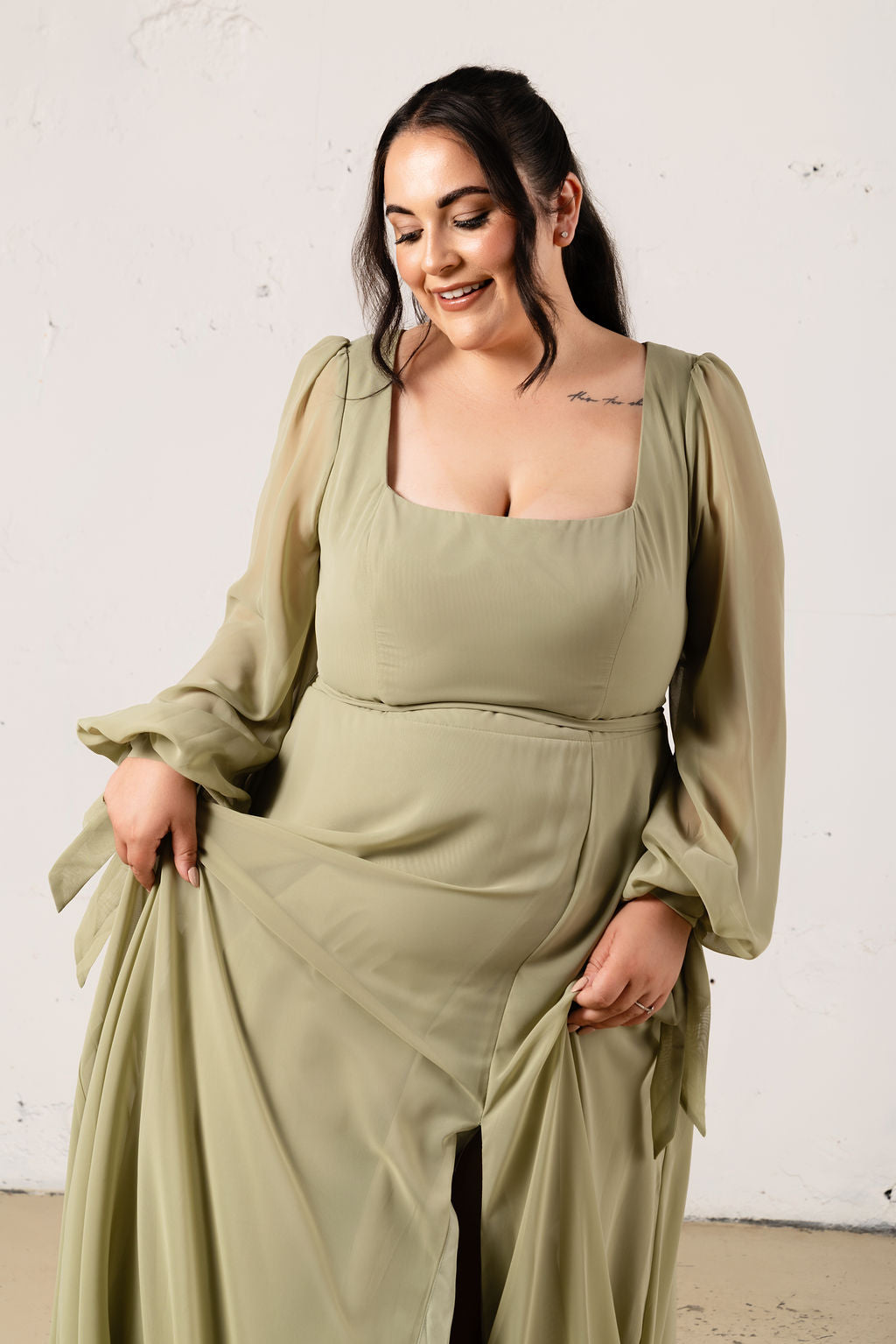 Celine Chiffon Dress - Dress - JOUNE