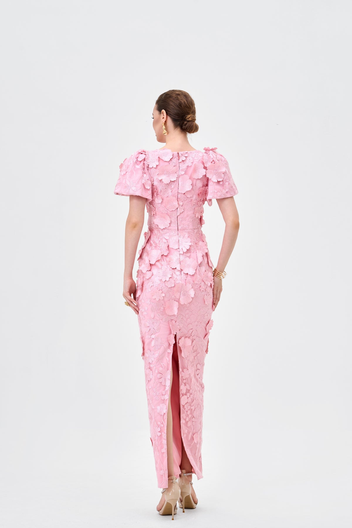 Alinda Puff Sleeve Floral Midaxi - Dress - Bariano