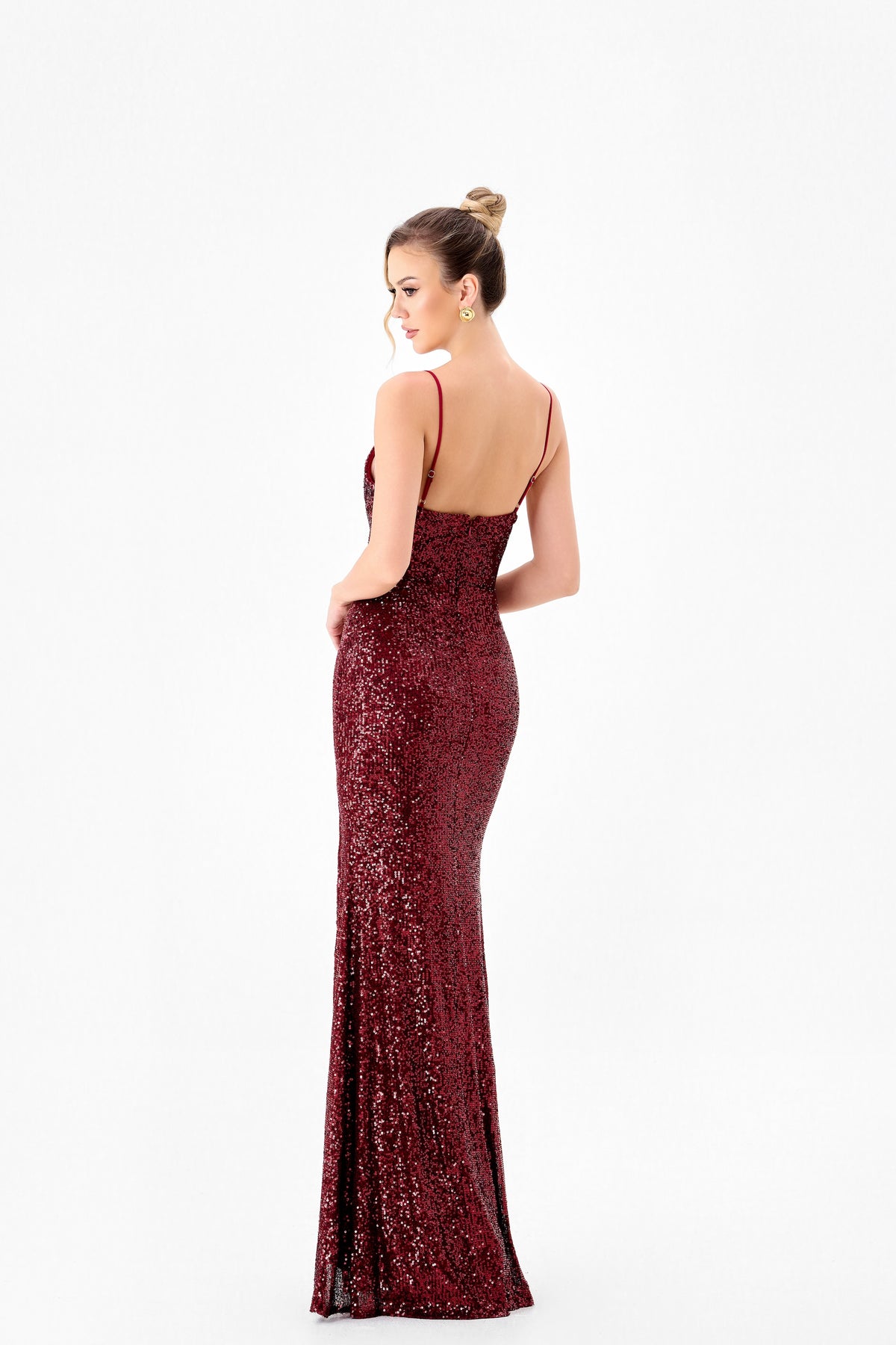 Drew High Split Gown