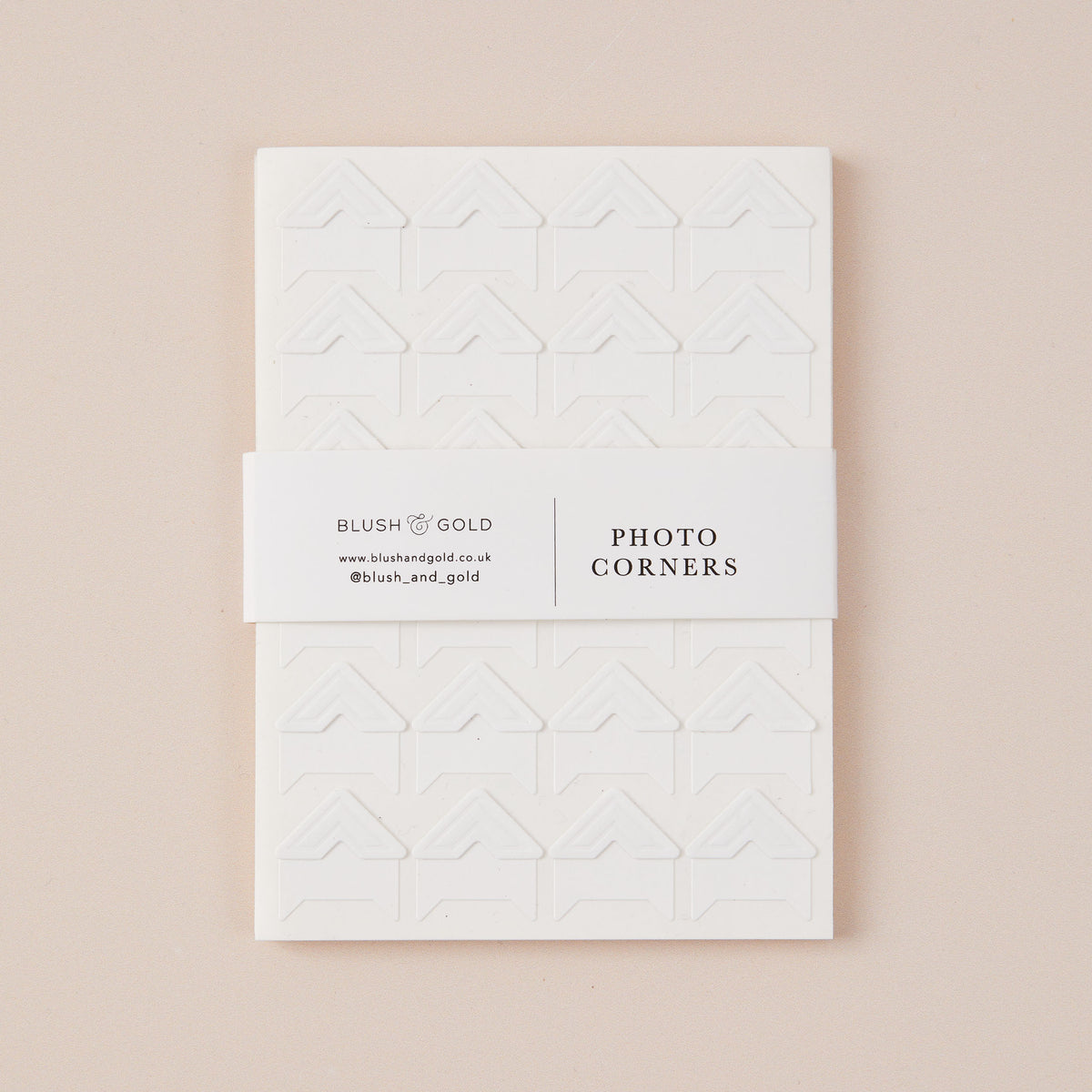 240 Photo Corners for Photo Albums & Guest Books - Giftware - Blush and Gold