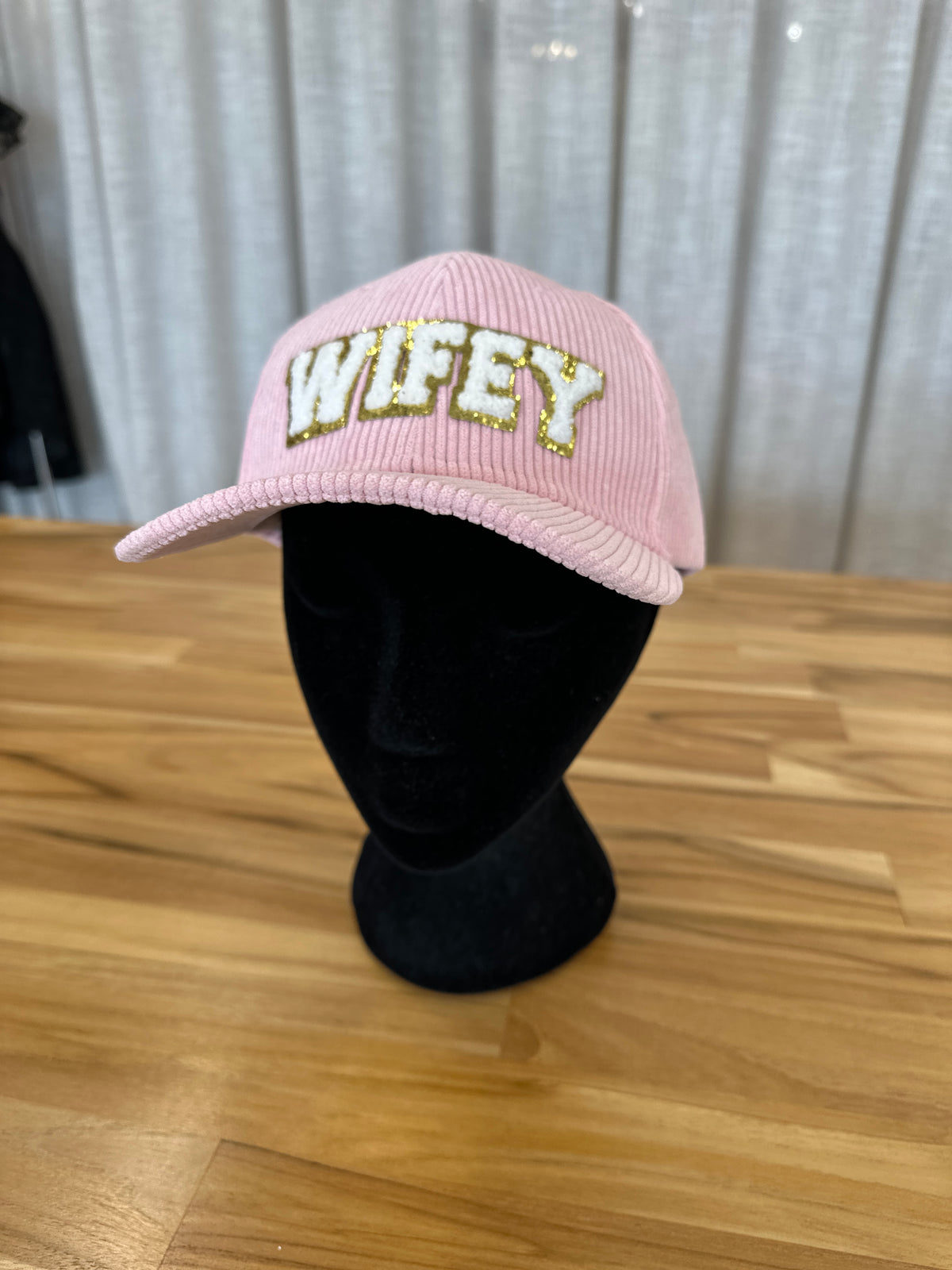 WIFEY Corduroy Cap - Honey Fawn Boutique