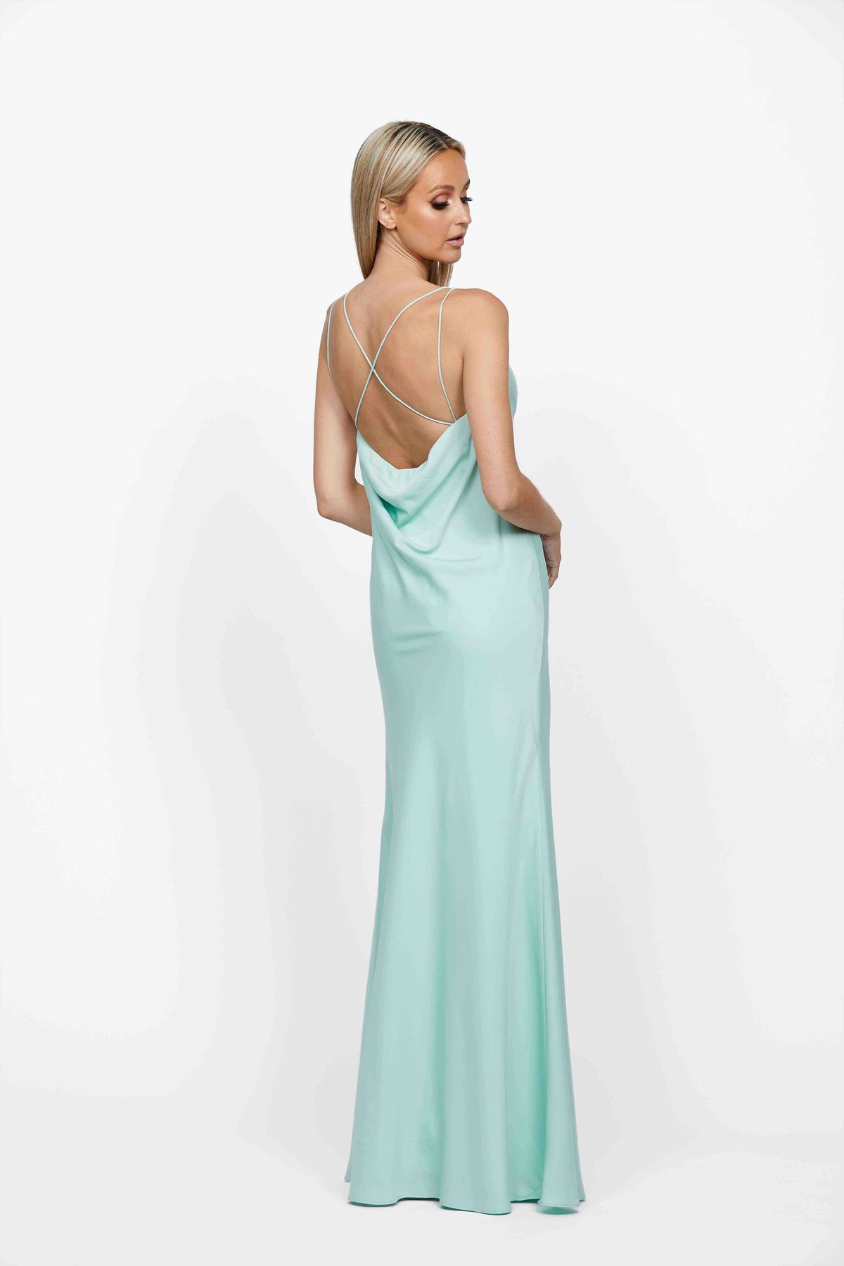Lover Draped Cowl Gown