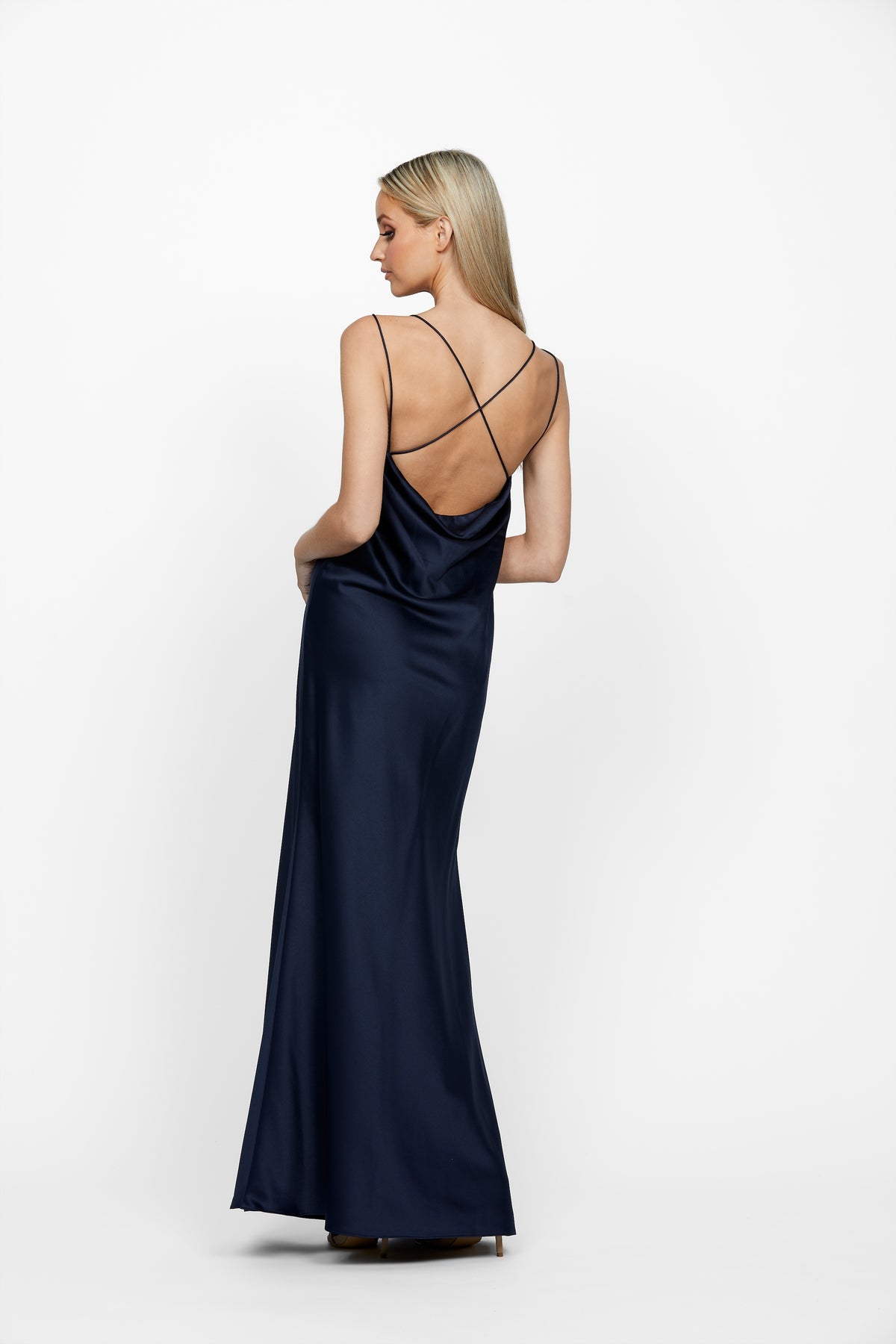 Lover Draped Cowl Gown