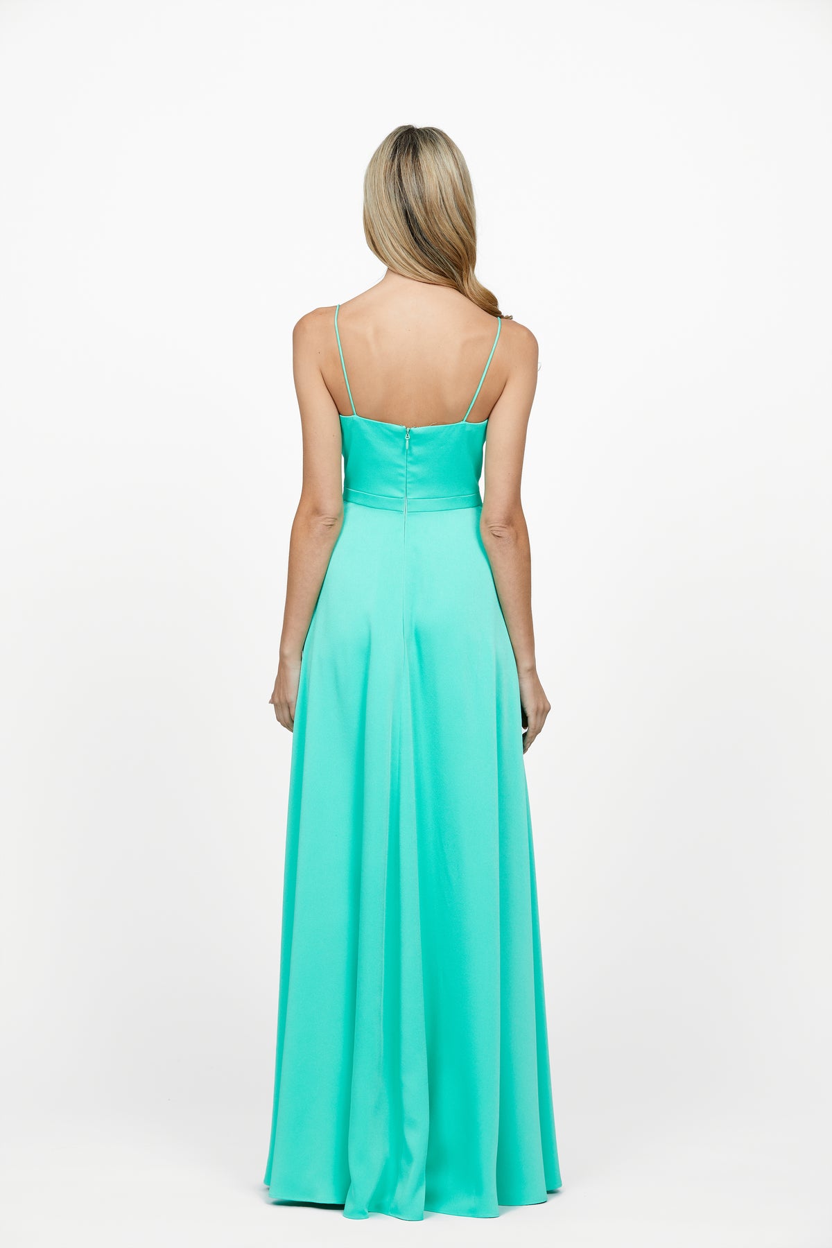 Everleigh Cowl Neck Wrap Skirt Gown