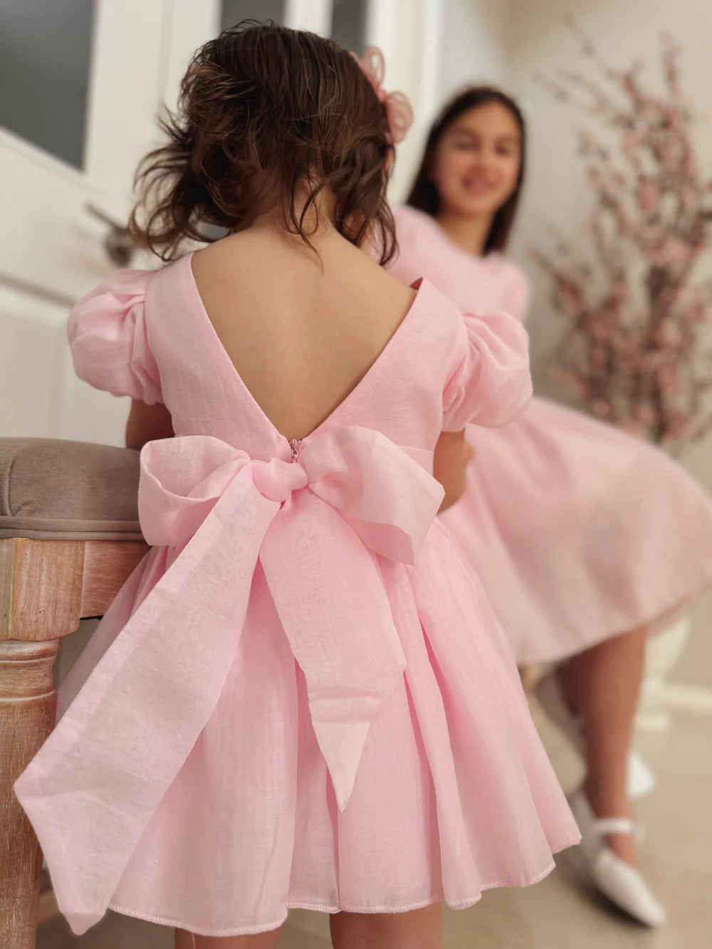 Delia Light Pink Baby Dress - Flower Girl Dress - A Little Lacey