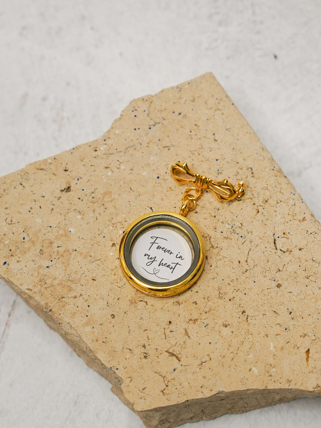 Wedding Bouquet DIY Photo Memorial Charm Pin Gold - Giftware - Honey Fawn