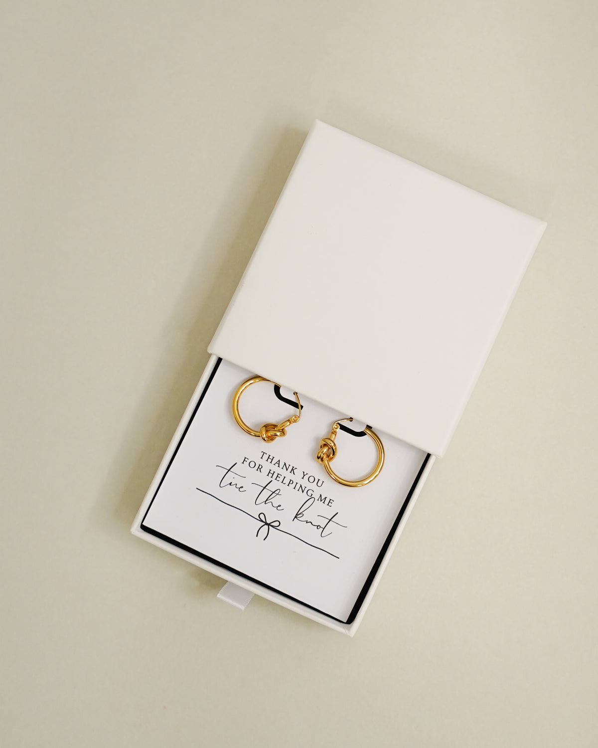 "Tie the Knot" Thank You Earring Gift Box - Giftware - Honey Fawn Boutique