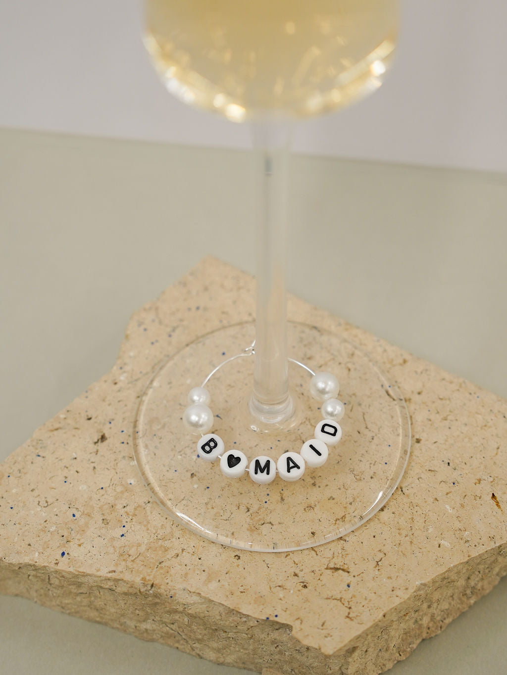 Wineglass Charm - Bridesmaid Pearl - Giftware - Honey Fawn Boutique