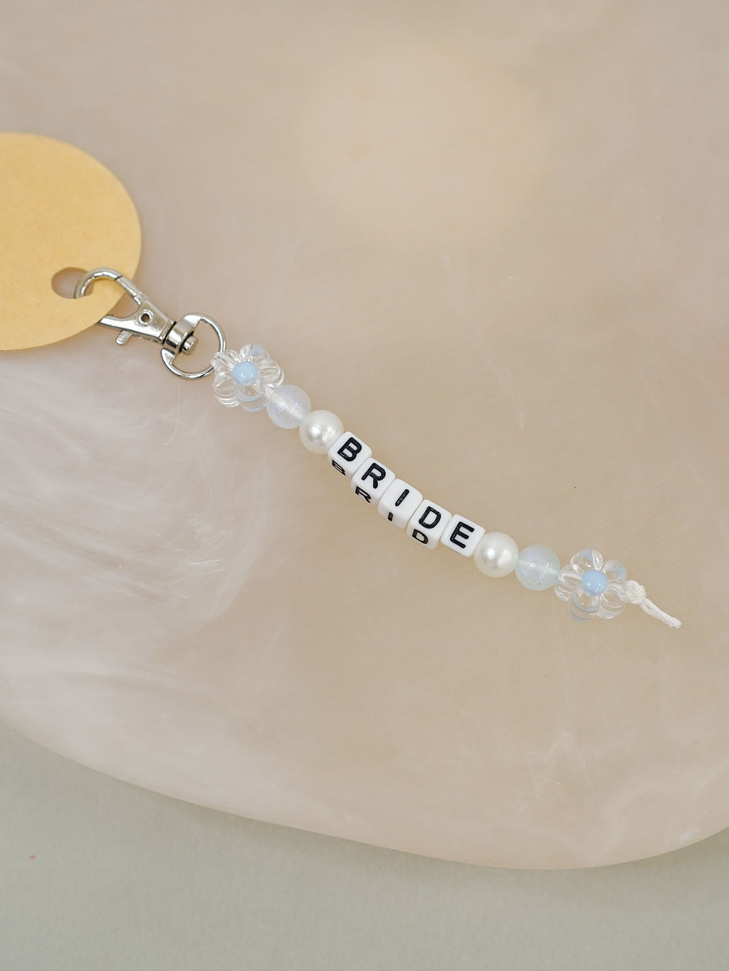 BRIDE Friendship Bead Keychain - Giftware - Honey Fawn Boutique