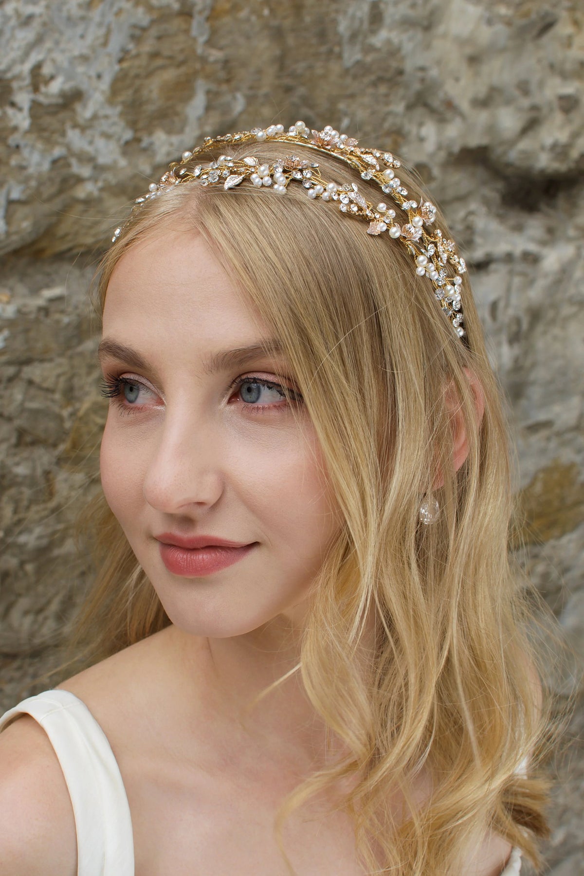 Florence Gold Twin Row Headband