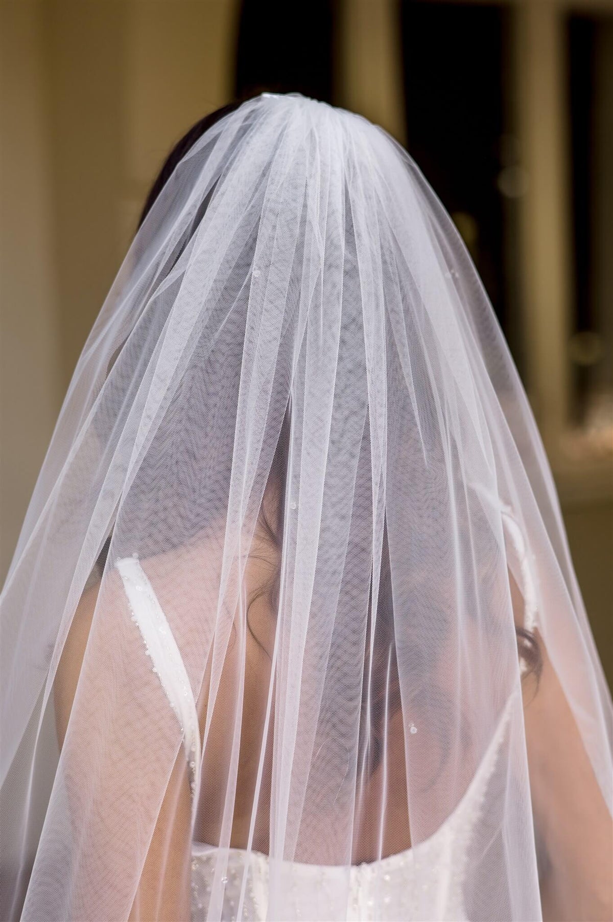 Dame 98inch 1 Tier Scattered Veil