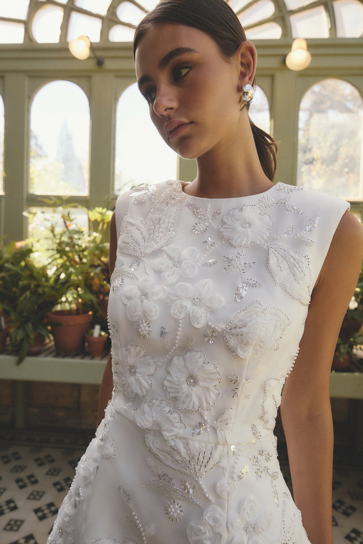 Carol Tulip Mini Dress White - Dress - Elliatt