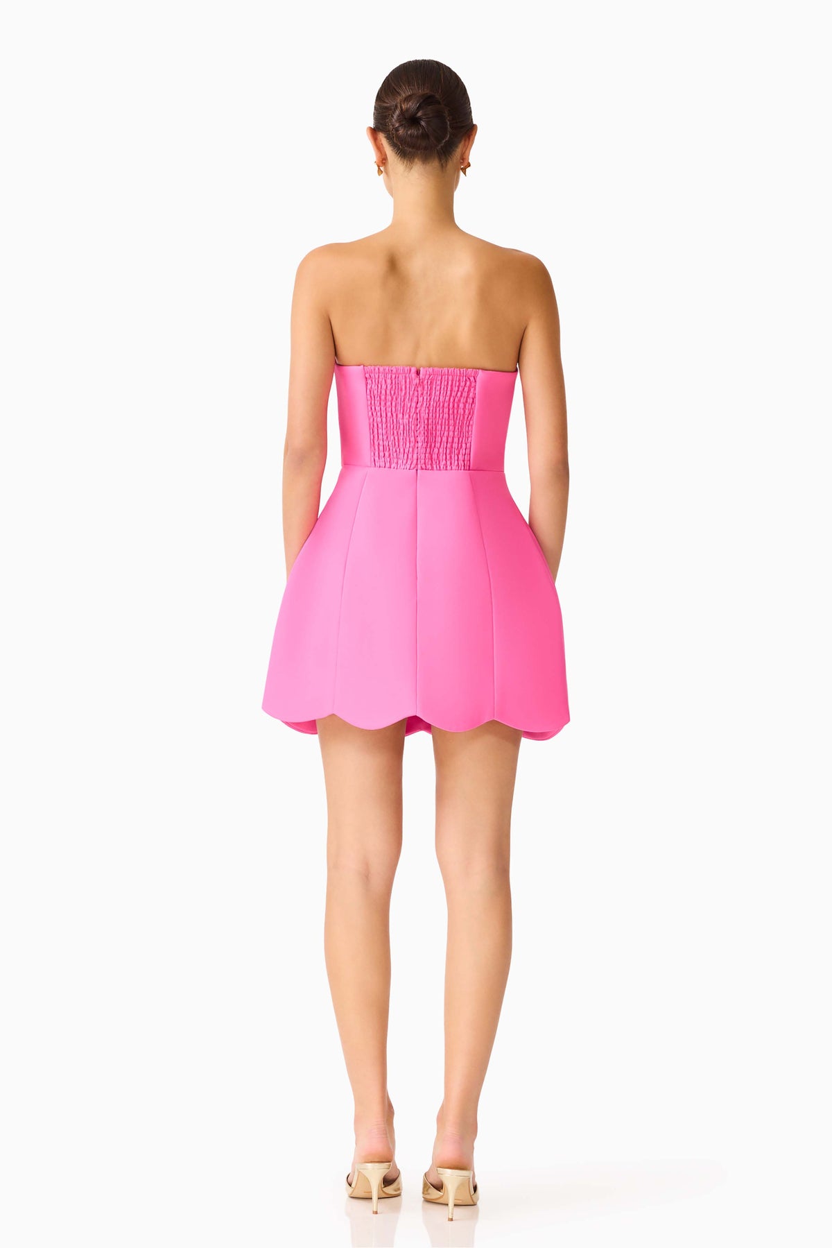 Laurentia Strapless Mini Tulip Dress
