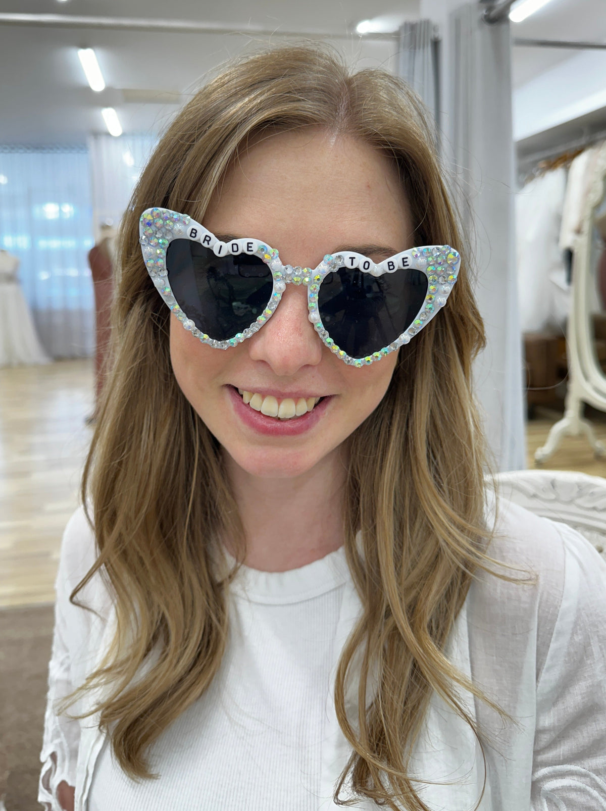 Full Bling Bride to Be Heart Sunglasses