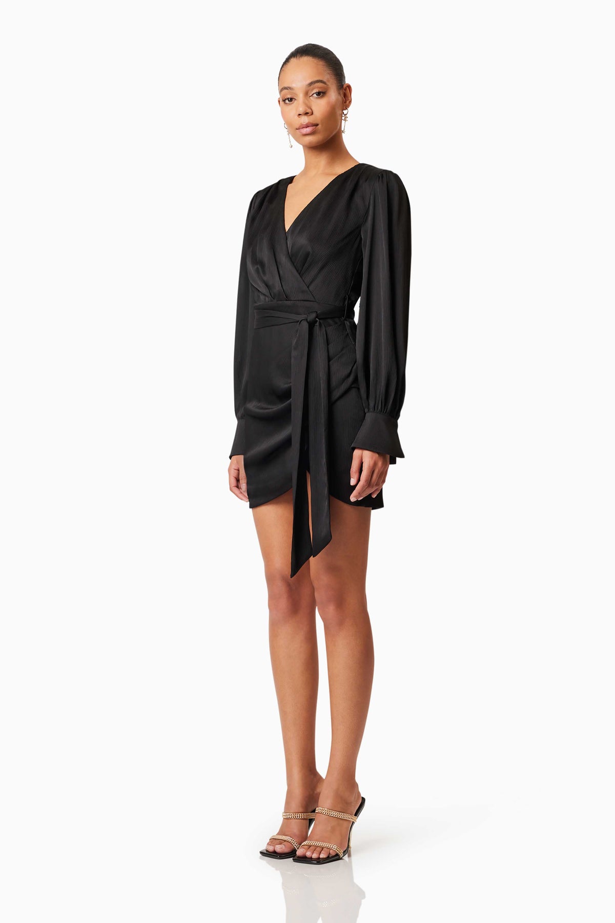 Myra Long Sleeve Dress Black