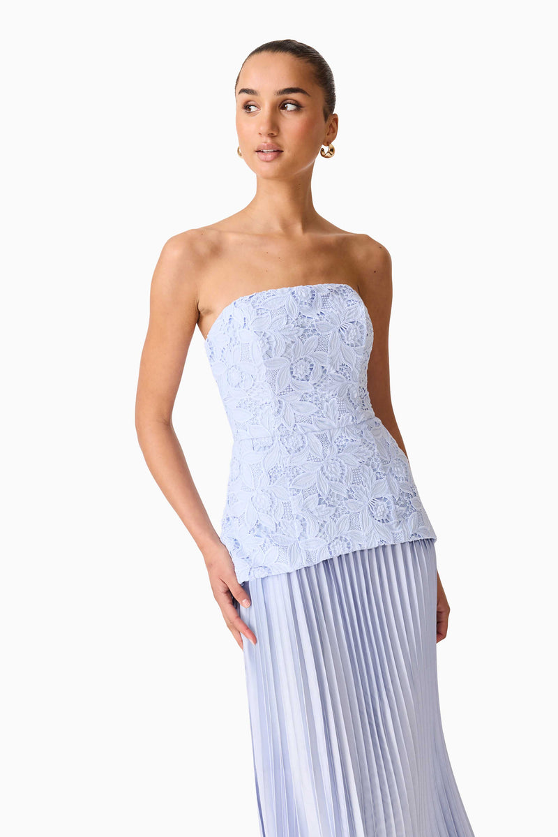 Lacy Strapless Gown - Dress - Elliatt